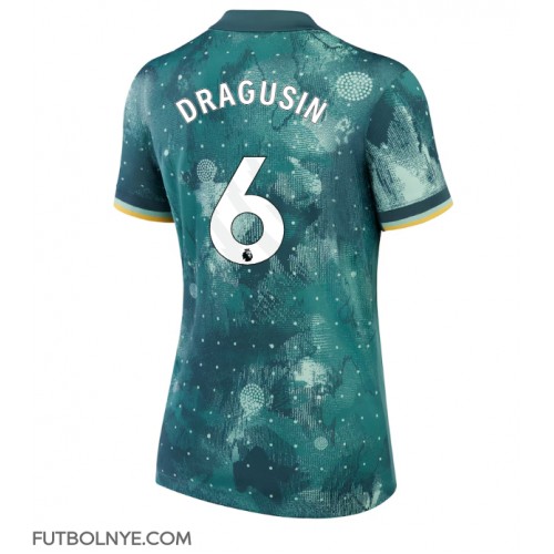 Camiseta Tottenham Hotspur Radu Dragusin #6 Tercera Equipación para mujer 2024-25 manga corta